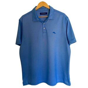 Tommy Bahama Blue On Par Spectator Short Sleeve Polo Shirt XLarge